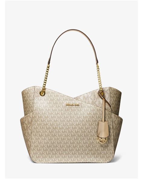 michael michael kors gold tone jet set large tote|Michael Kors jet set duffle.